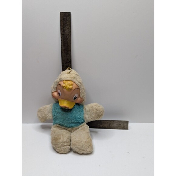 Rubber Face Plush DUCK USA Made Stuffed Animal Ruston My Toy Knickerbocker TLC - Picture 3 of 14